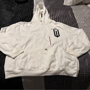 White Hoodie with Wicked Logo